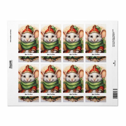 Weihnachts-Maus 5 Ihr Text hier (Vorne)