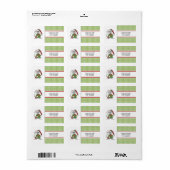 Weihnachts-Maus-Adresse Mailing-Labels Adressaufkleber (Vorne)