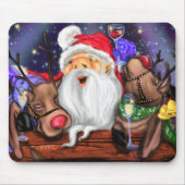 Weihnachts-Maus-Pad Geschenk Weihnachtsmann und Re Mousepad (Vorne)