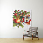 Weihnachts-Maus-Tapestry Wandteppich (Beispiel (Horizontal))
