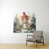 Weihnachts-Maus-Tapestry Wandteppich (Beispiel)