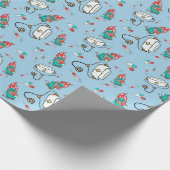 Weihnachts Medical Gnome Muster Geschenkpapier (Ecke)