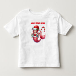 Weihnachts-Meerjungfrau Kleinkind-T - Shirt