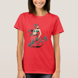 Weihnachts-Meerjungfrau T-Shirt