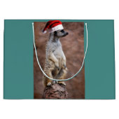 Weihnachts MeerKat Große Geschenktüte (Vorderseite)