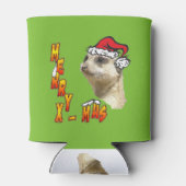 Weihnachts Meerkat individuell anpassbare Can Cool Dosenkühler (Rückseite)