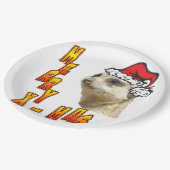 Weihnachts Meerkat Merry Xmas Rundpapier Platte Pappteller (Schrägansicht)
