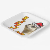 Weihnachts Meerkat Merry Xmas Square Papierplatte Pappteller (Gewinkelt)