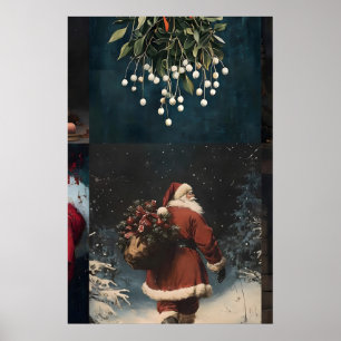 Weihnachts-Mega-Bundle 100 Drucke, Vintage Winter Poster