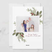 Weihnachts-Mehrfachfotokarte Feiertagskarte (Rückseite)