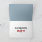 Weihnachts-Melting-Snowman-Spaß Karte (Innenseite)