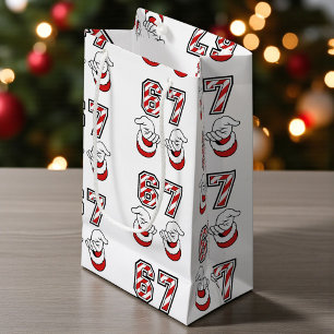 Weihnachts-Meme Six Seven 67 6 7 Santa Kleine Geschenktüte