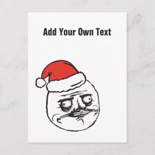 Weihnachts-Memes Mir gefällt es Benutzerdefinierte Feiertagspostkarte