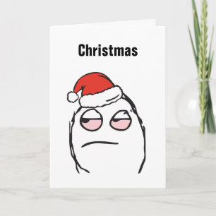 Weihnachts-Memes Troll Unbeeindruckt Anpassbar EDI Feiertagskarte