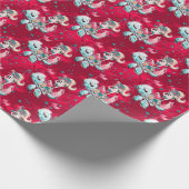 Weihnachts-Mermaid & Freunde Geschenkpapier (Ecke)