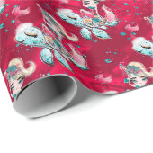 Weihnachts-Mermaid & Freunde Geschenkpapier (Rolleneckpunkt)