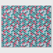 Weihnachts-Mermaid & Freunde Geschenkpapier (Flach)