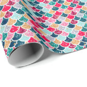 Weihnachts-Mermaid & Freunde Geschenkpapier (Rolleneckpunkt)