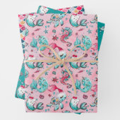 Weihnachts-Mermaid & Freunde Geschenkpapier Set (Beispiel)