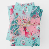 Weihnachts-Mermaid & Freunde Geschenkpapier Set (Beispiel)
