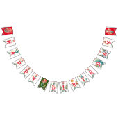 Weihnachts-Mermaid Geburtstag Wimpelkette (Alle)