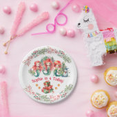 Weihnachts-Mermaid Geburtstagspapier Plakat Pappteller (Party)