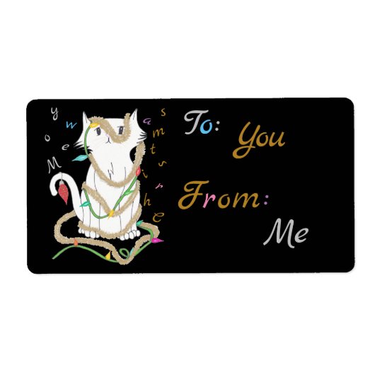 Weihnachts-Mess-Geschenk-Tag (Vorne)