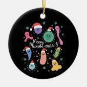 Weihnachts-Mikrobiologie-Lehrer Mikrobe Keramik Ornament (Vorne)