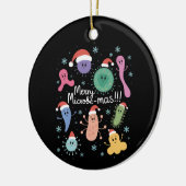 Weihnachts-Mikrobiologie-Lehrer Mikrobe Keramik Ornament (Links)