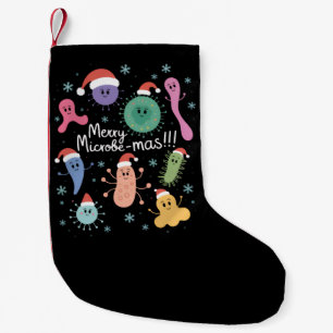 Weihnachts-Mikrobiologie-Lehrer Mikrobe Kleiner Weihnachtsstrumpf