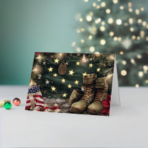 Weihnachts-Militärkampfstiefel