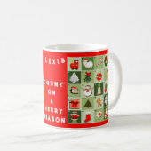 Weihnachts-Minikalender Kaffeetasse (VorderseiteRechts)