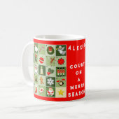 Weihnachts-Minikalender Kaffeetasse (Vorderseite Links)