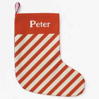 Weihnachts-Minimal-Diagonal-Streifen Rot Kleiner Weihnachtsstrumpf