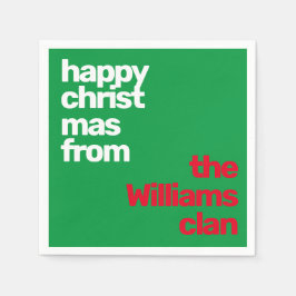 Weihnachts-Minimal-Party Serviette