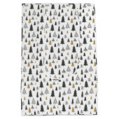 Weihnachts-Minimalistisch-Urlaubspakete Mittlere Geschenktüte (Rückseite)