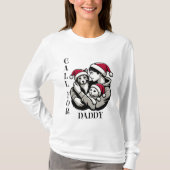 Weihnachts-minimalistische Begleithelferin für Pap T-Shirt (Vorderseite)