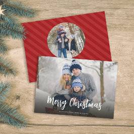 Weihnachts Minimalistische einfache Kalligraphie Z Feiertagskarte