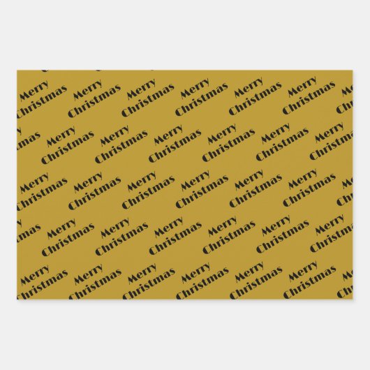 Weihnachts-Minimalistische Monogramm in Rahmen nac Geschenkpapier Set (Vorderseite 3)