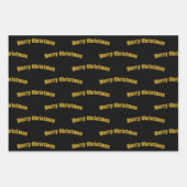 Weihnachts-Minimalistische Monogramm in Rahmen nac Geschenkpapier Set (Vorderseite 2)