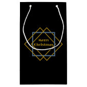 Weihnachts-Minimalistische Monogramm in Rahmen nac Kleine Geschenktüte (Rückseite)