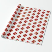 Weihnachts-Minze-Zuckerstange Geschenkpapier (Ungerollt)