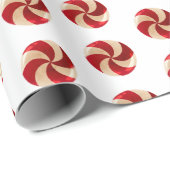 Weihnachts-Minze-Zuckerstange Geschenkpapier (Rolleneckpunkt)