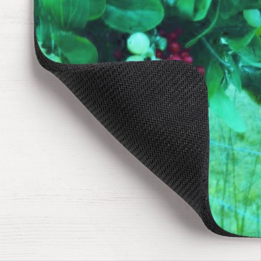 Weihnachts-Mistletoe Aquamarin Mousepad (Ecke)