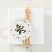 Weihnachts-Mistletoe Familienname Geschenk Geschenkanhänger (Beispiel)