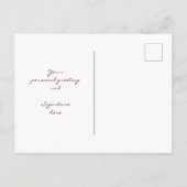 Weihnachts Mistletoe Happy Holidays Foto Postkarte (Rückseite)