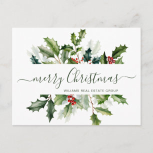 Weihnachts-Mistletoe Holiday Corporate Gruß Postkarte