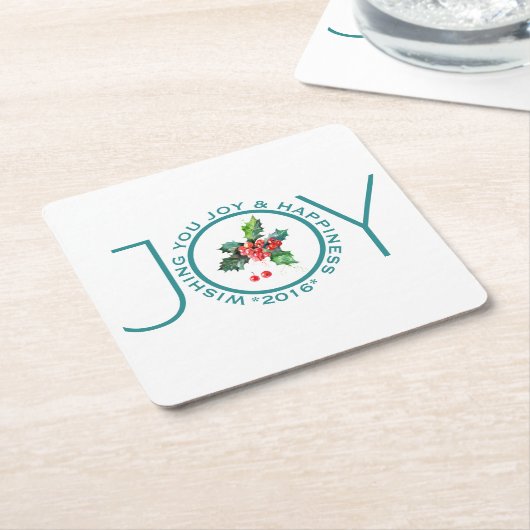 Weihnachts-Mistletoe & Joy-Textvorlage Rechteckiger Pappuntersetzer (angewinkelt)