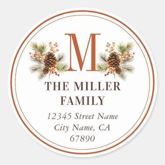 Weihnachts-Mistletoe-Round-Stickers Runder Aufkleber (Vorderseite)