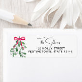 Weihnachts-Mistletoe-Rücksendeadresse (Insitu)